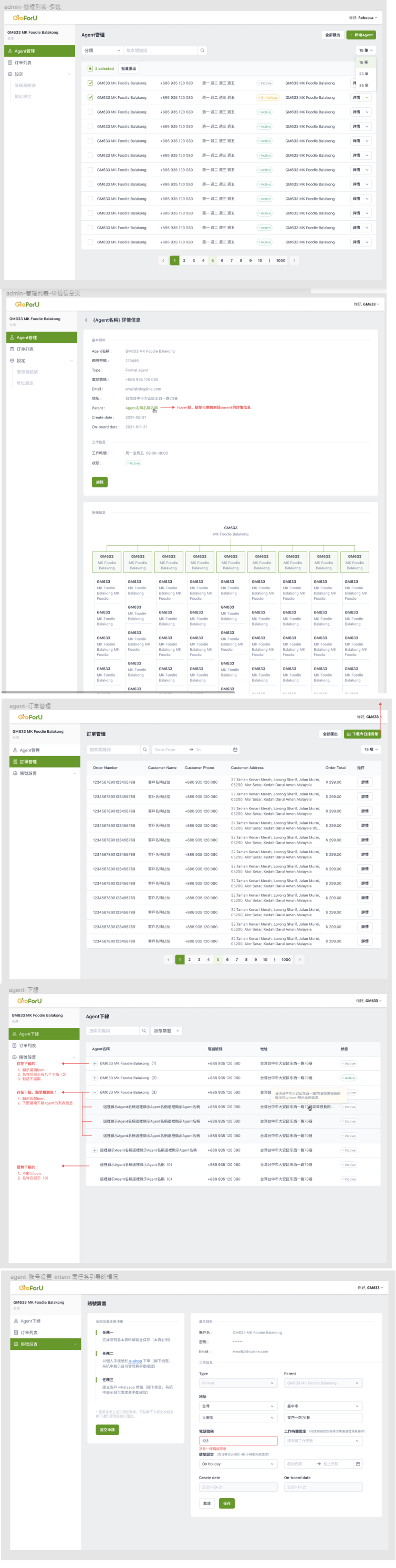 SHOPLINE Agent System 管理網站